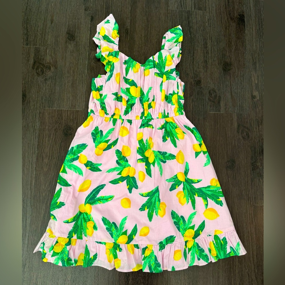 Crewcuts girls lemon dress size 14